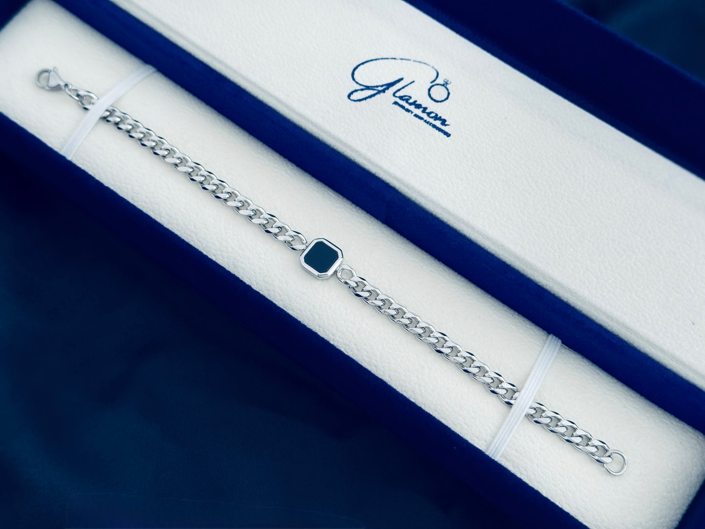 King's Cut Bracelet For Men - SILVER Never Fade High Quality