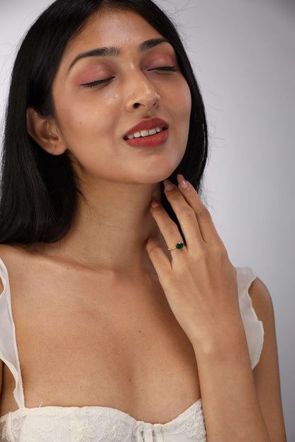 Glamon Elara Adjustable Ring – Gold Coated Luxury Ring for Women Sri Lanka