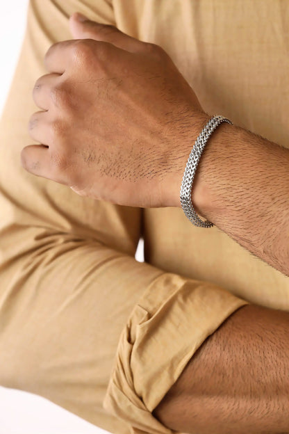 Glamon Luxury 6mm Franco Bracelet for Men | Premium 316L Stainless Steel Waterproof Elegant Men's jewelry Gift