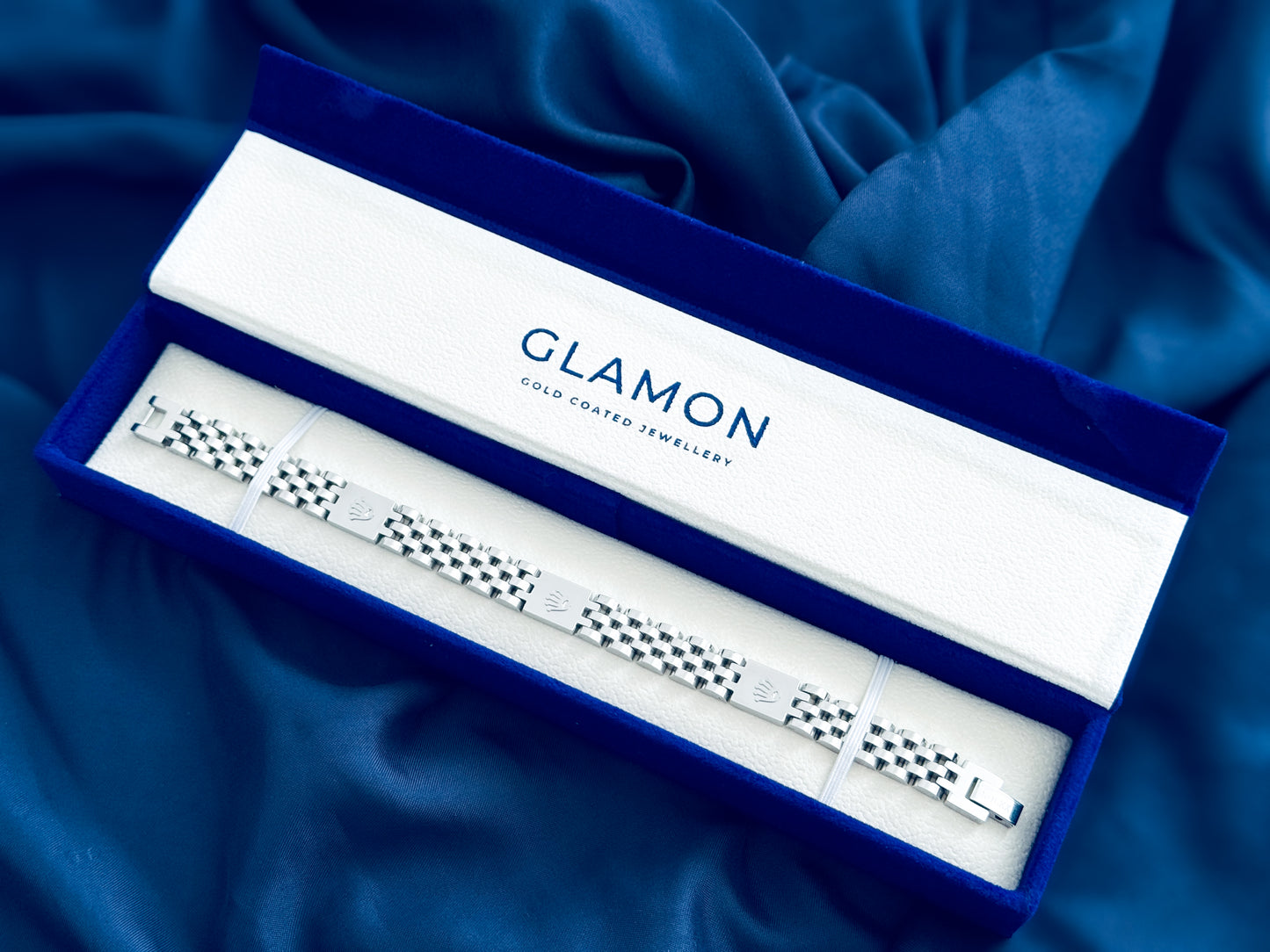 Glamon CrownLink Men’s Bracelet – 316L Stainless Steel Luxury Chain Bracelet Sri Lanka