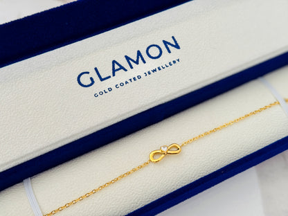 Glamon Infinity Glow Heart Bracelet for Women | Luxury Gold Coated 316L Stainless Steel Waterproof Love Bracelet | Gift for Her Sri Lanka