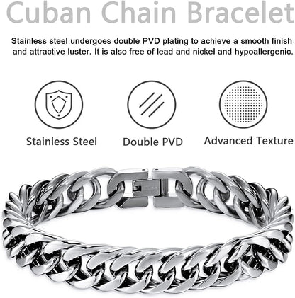 Glamon 8mm High quality Never Fade Waterproof Bracelet For Men
