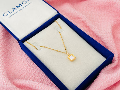 White Shell Necklace For Girls - Gold Coated High Quality Waterproof Pendant Necklace Gift For Her