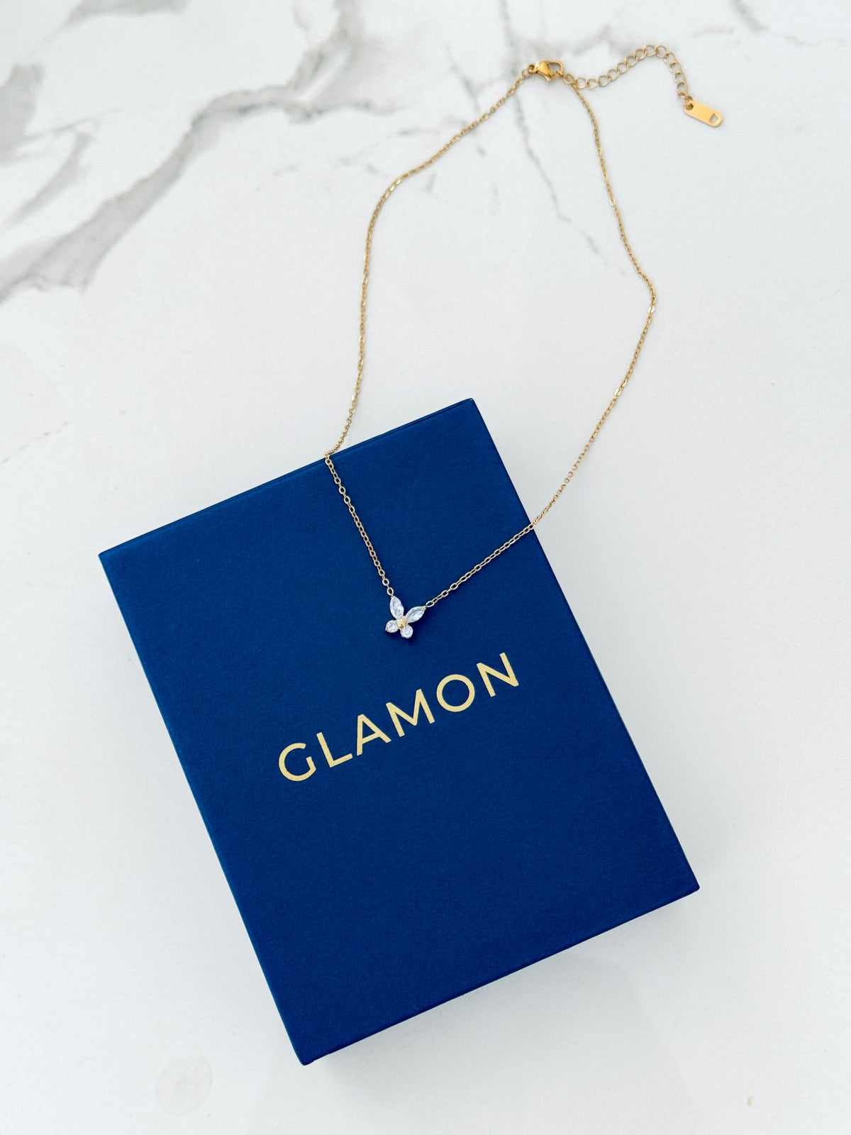 Glamon Belle Wing Necklace – Gold Coated Luxury Butterfly Necklace for Women
