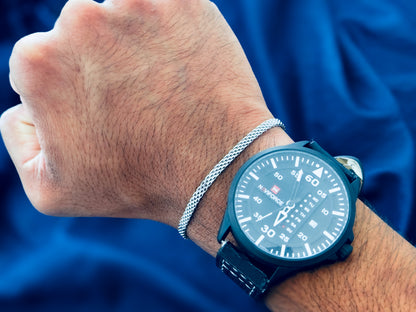 Astra Mesh Bracelet Unisex - SILVER