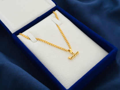 Glamon “තාත්තා” Necklace – Father’s Day Gift Gold Coated Pendant Necklace for Men | Waterproof Stainless Steel | Premium Quality | 6 Months Warranty