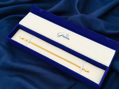 Glamon Astra Mesh Bracelet – Unisex Gold Coated Bracelet