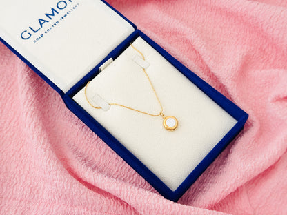 White Shell Necklace For Girls - Gold Coated High Quality Waterproof Pendant Necklace Gift For Her