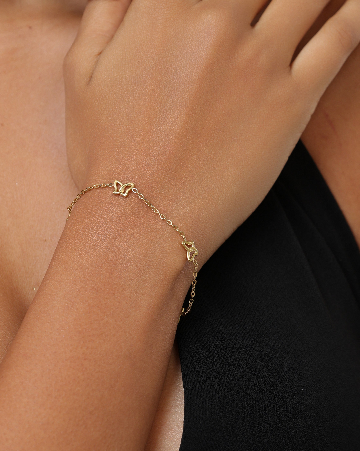 Glamon Pepilon Bracelet – Gold-Coated Butterfly Bracelet for Women | High Quality Waterproof Jewelry