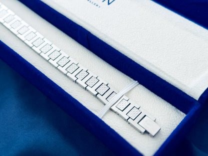 Glamon Monarch Link Bracelet – Luxury Silver Stainless Steel Bracelet for Men | Waterproof Premium Gift with 6-Month Warranty | Sri Lanka Exclusive