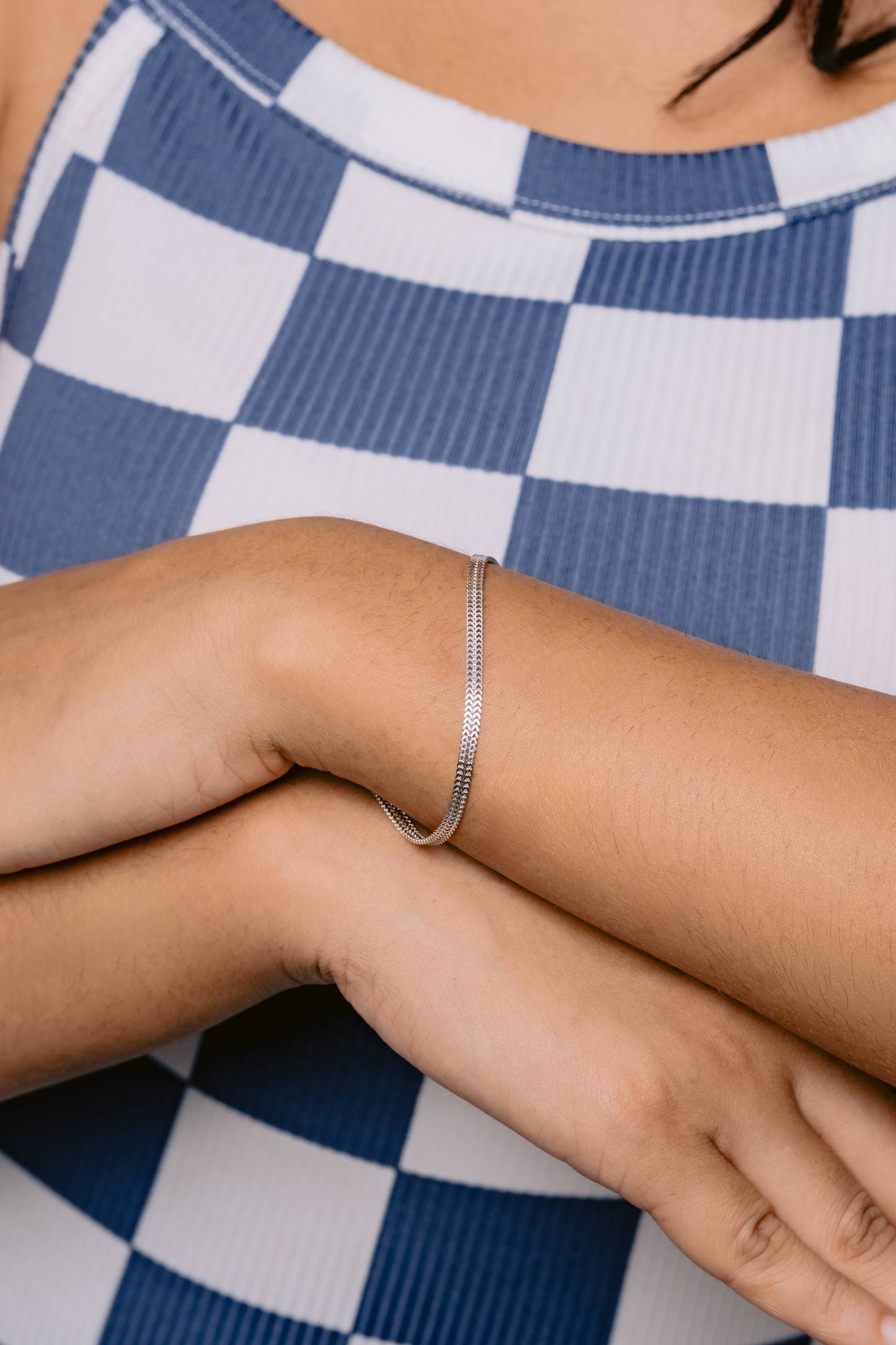 Glamon Silver Veil Mesh Bracelet – 925 Sterling Silver