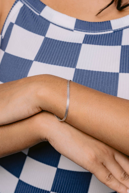 Glamon Silver Veil Mesh Bracelet – 925 Sterling Silver