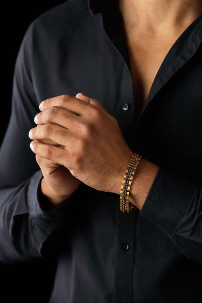 Titan Weave Bracelet - Gold Coated