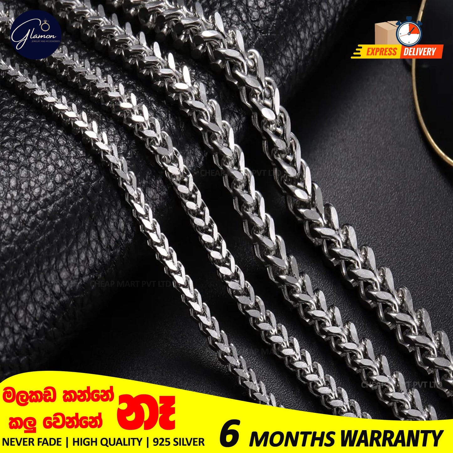 3mm Thick Diamond Cut Franco Chain Stainless Steel Never Fade Necklace For Men Women