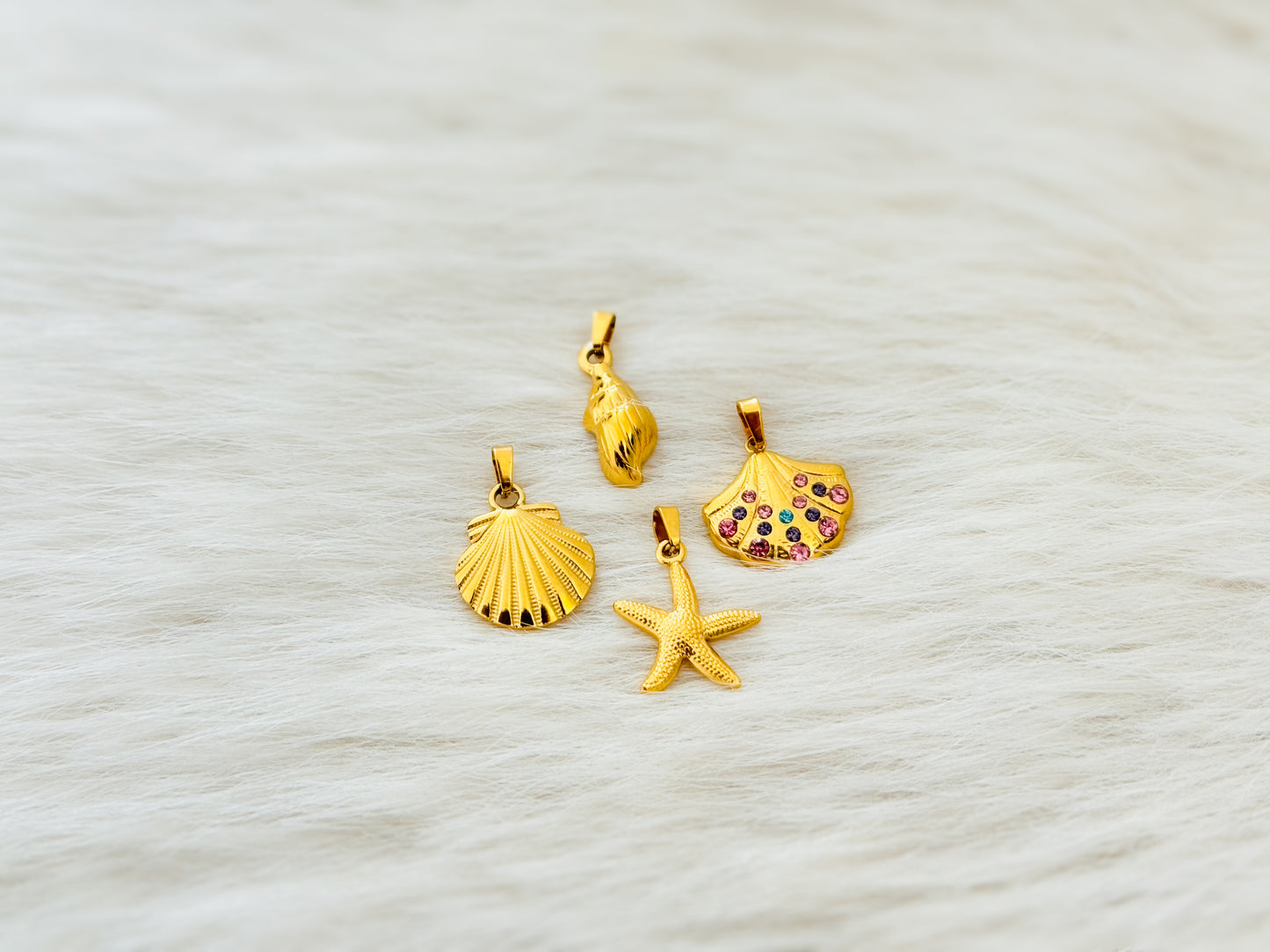 Ocean Muse Collection Gold Coated Stainless Steel Pendant for Women Sri Lanka
