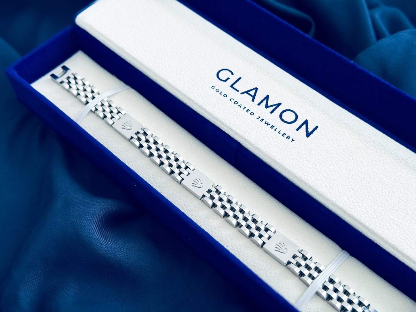 Glamon CrownLink Men’s Bracelet – 316L Stainless Steel Luxury Chain Bracelet Sri Lanka