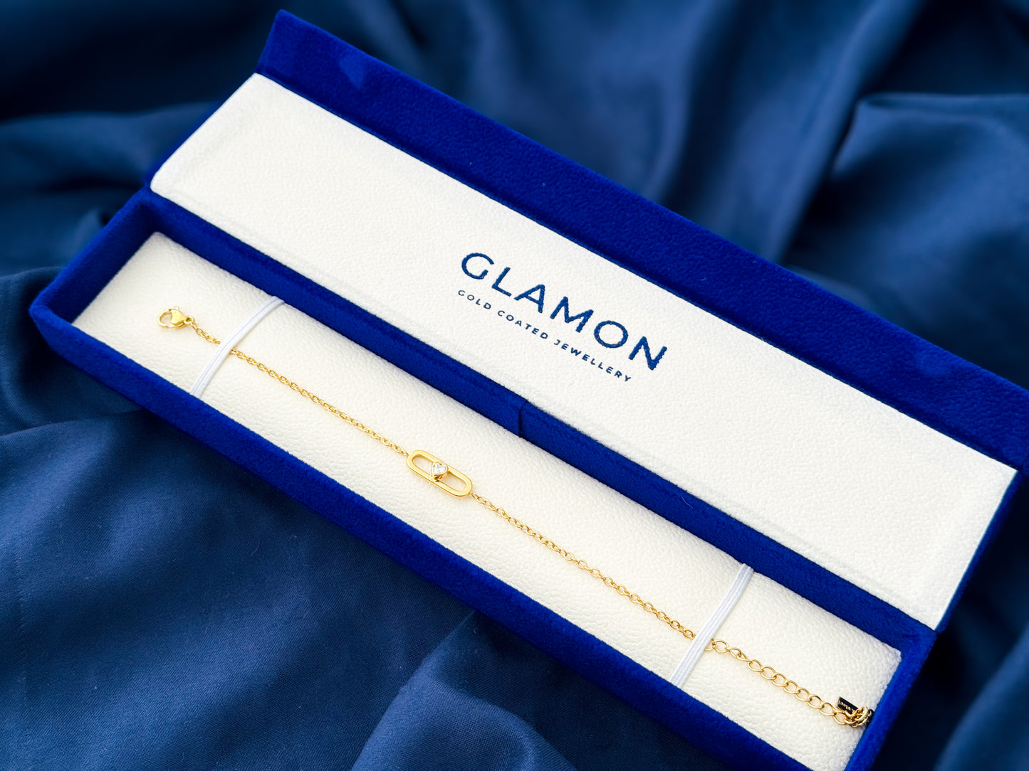 Glamon Eternal Loop Heart Bracelet | Luxury Gold Coated Waterproof Bracelet for Girls & Women