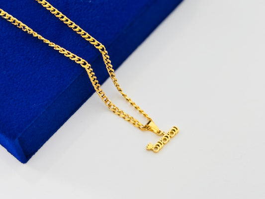 Glamon “තාත්තා” Necklace – Father’s Day Gift Gold Coated Pendant Necklace for Men | Waterproof Stainless Steel | Premium Quality | 6 Months Warranty