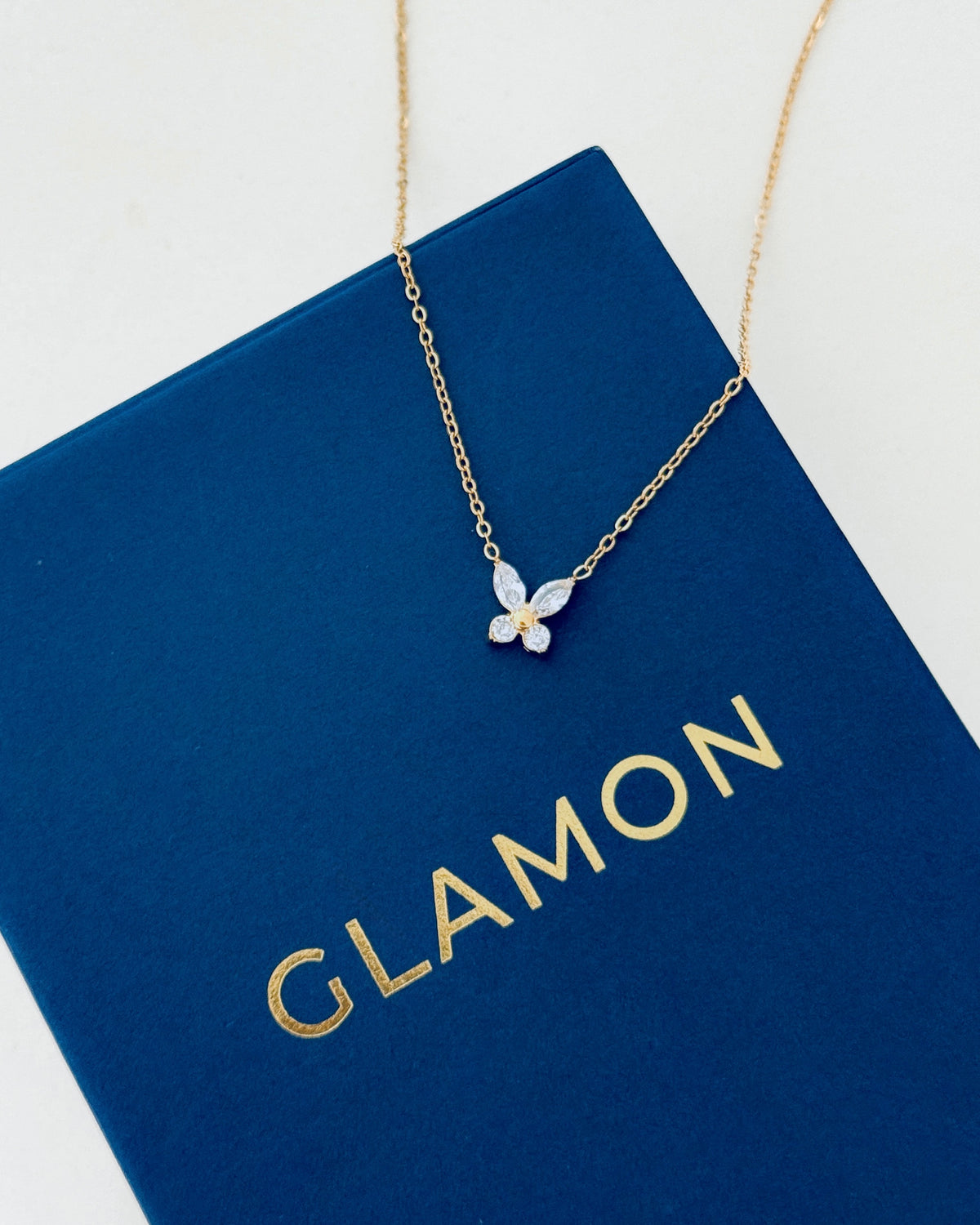 Glamon Belle Wing Necklace – Gold Coated Luxury Butterfly Necklace for Women