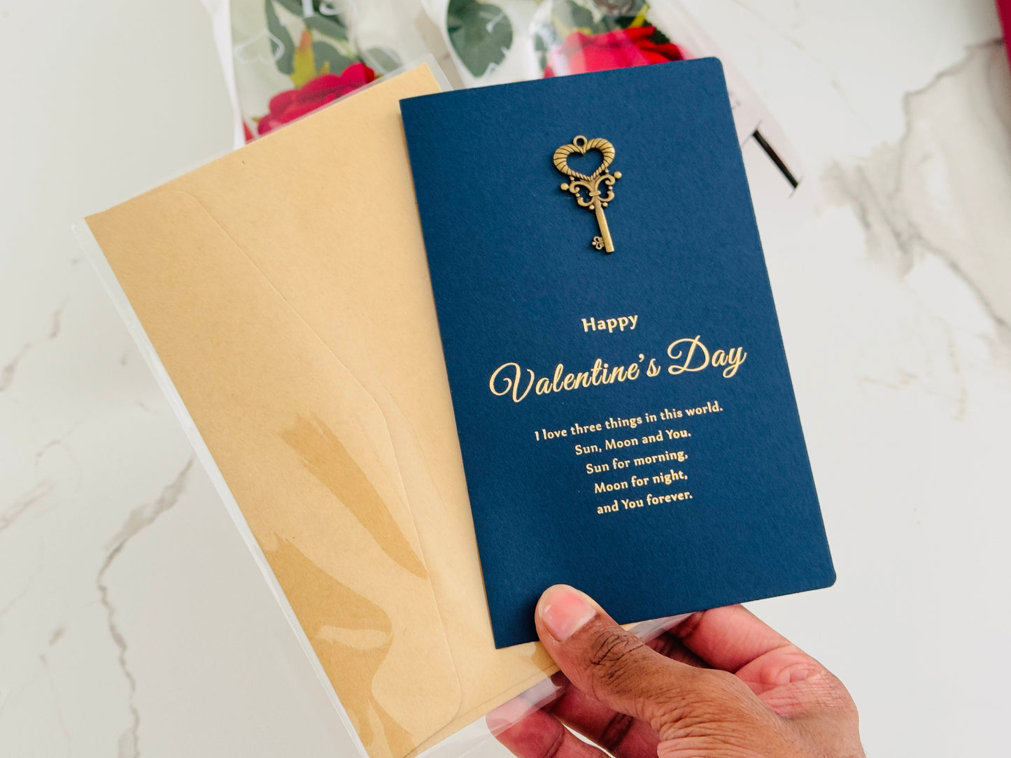 Gift cards and Red Roses