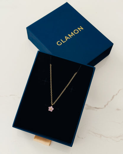 Glamon Lilac Bloom Necklace – High Quality Gold Coated Waterproof Women’s Necklace Gift