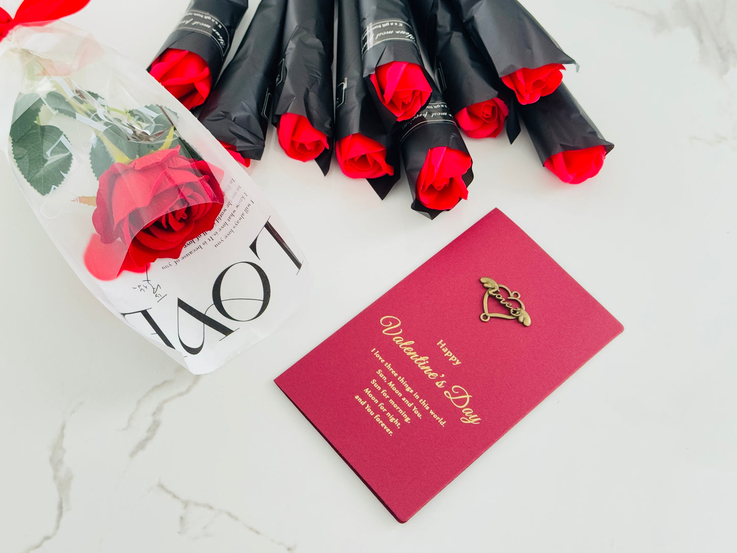 Gift cards and Red Roses