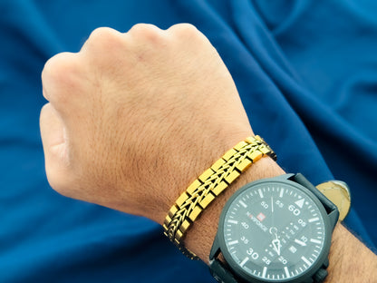 Titan Weave Bracelet - Gold Coated