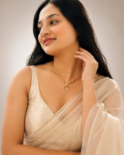 Luxury Gold Plated Bridal Necklace – Elegant Wedding Jewelry for Brides & Special Occasions