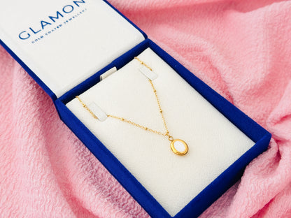 White Shell Necklace For Girls - Gold Coated High Quality Waterproof Pendant Necklace Gift For Her