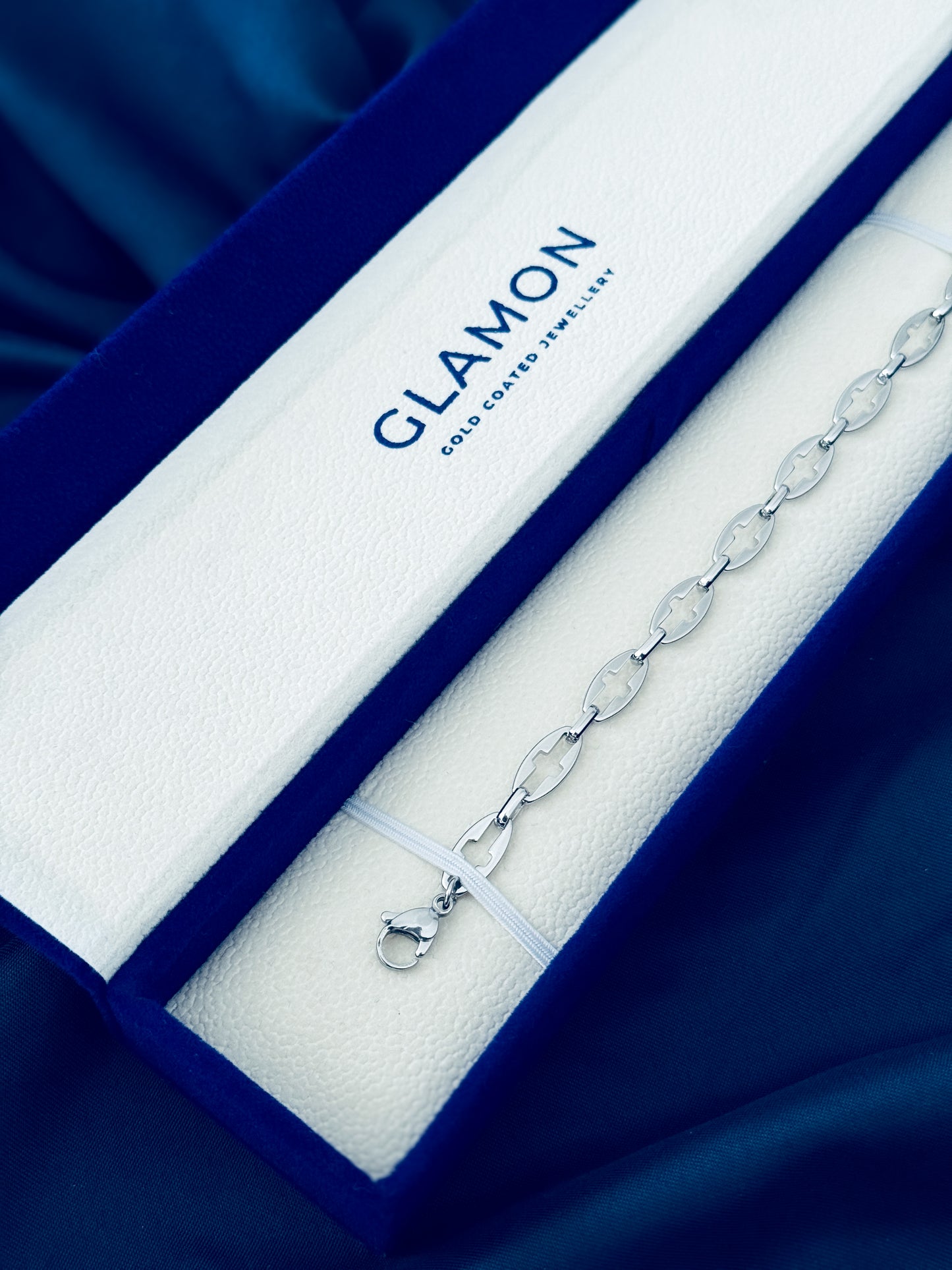 Glamon Heritage Bracelet for Men – Premium Silver 316L Stainless Steel Waterproof Bracelet