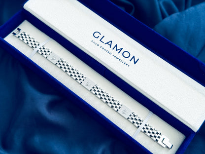 Glamon CrownLink Men’s Bracelet – 316L Stainless Steel Luxury Chain Bracelet Sri Lanka
