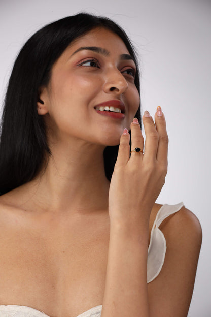 Glamon Elara Adjustable Ring – Gold Coated Luxury Ring for Women Sri Lanka