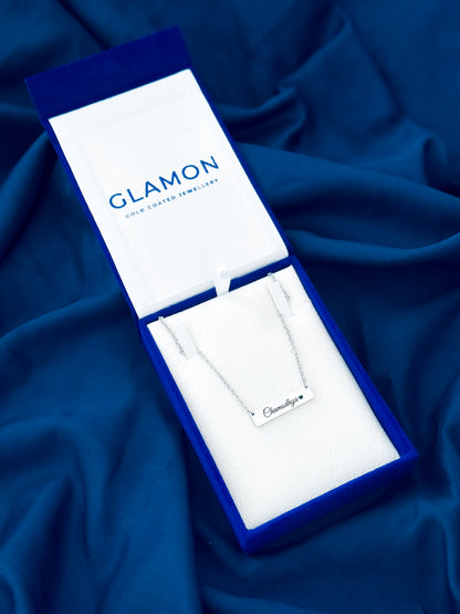 Custom Name Necklace For Women Sri Lanka – Stainless Steel Silver Bar Necklace | Personalized Gift for Her