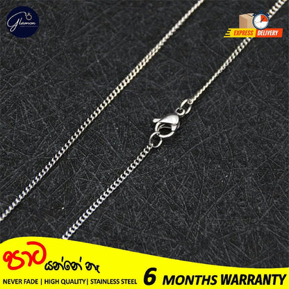 2mm Stainless Steel Cuban Link Chain Necklace for Men and Women High Quality Silver/Gold chain for men necklace