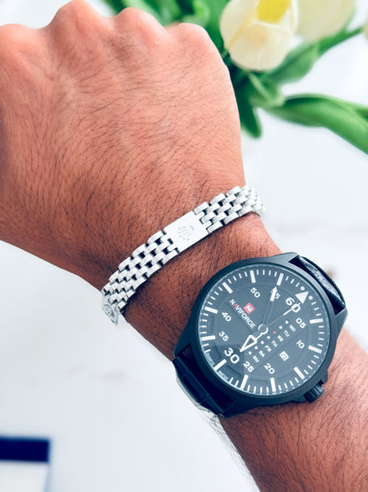 Glamon CrownLink Men’s Bracelet – 316L Stainless Steel Luxury Chain Bracelet Sri Lanka