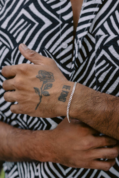 925 Pure Silver Cuban Link Bracelet