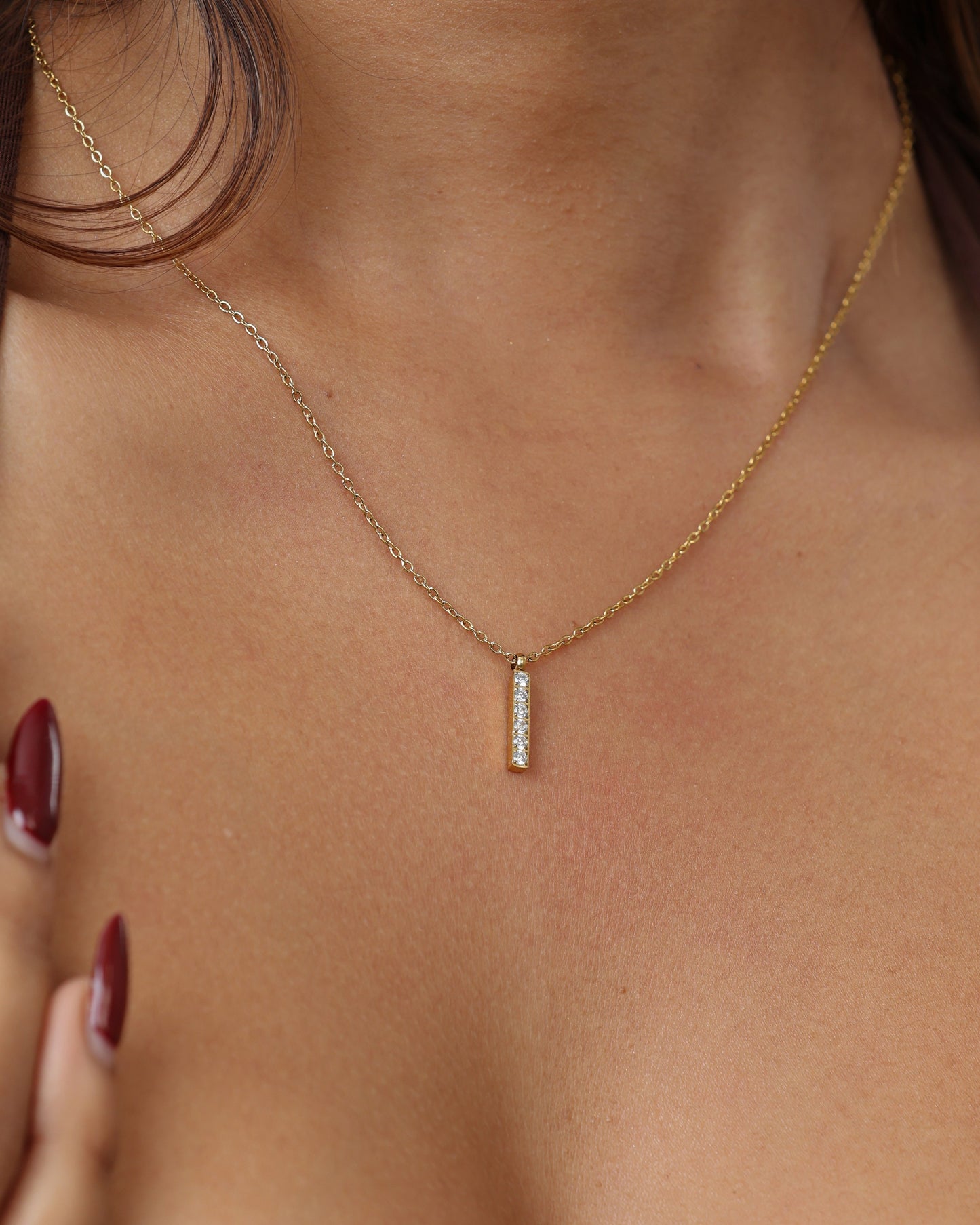 Glamon Starlight Bar Necklace – Gold-Coated High Quality Waterproof Jewelry for Women