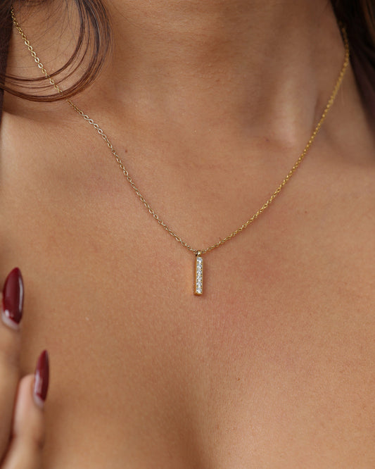 Glamon Starlight Bar Necklace – Gold-Coated High Quality Waterproof Jewelry for Women