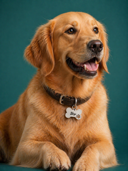 Customized Pet Name Tag Stainless Steel Waterproof – Personalized Dog & Cat ID Tag Engraved