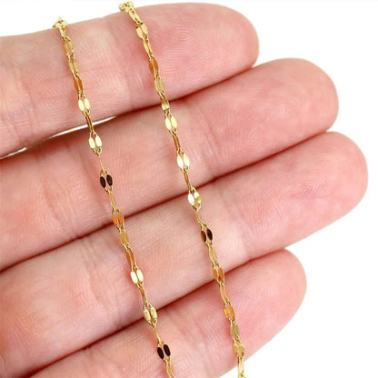 2mm Stainless Steel High Quality Fish Lips Gold Chain anklets for girls Leg Chain Juwellery Beach accessories for girls
