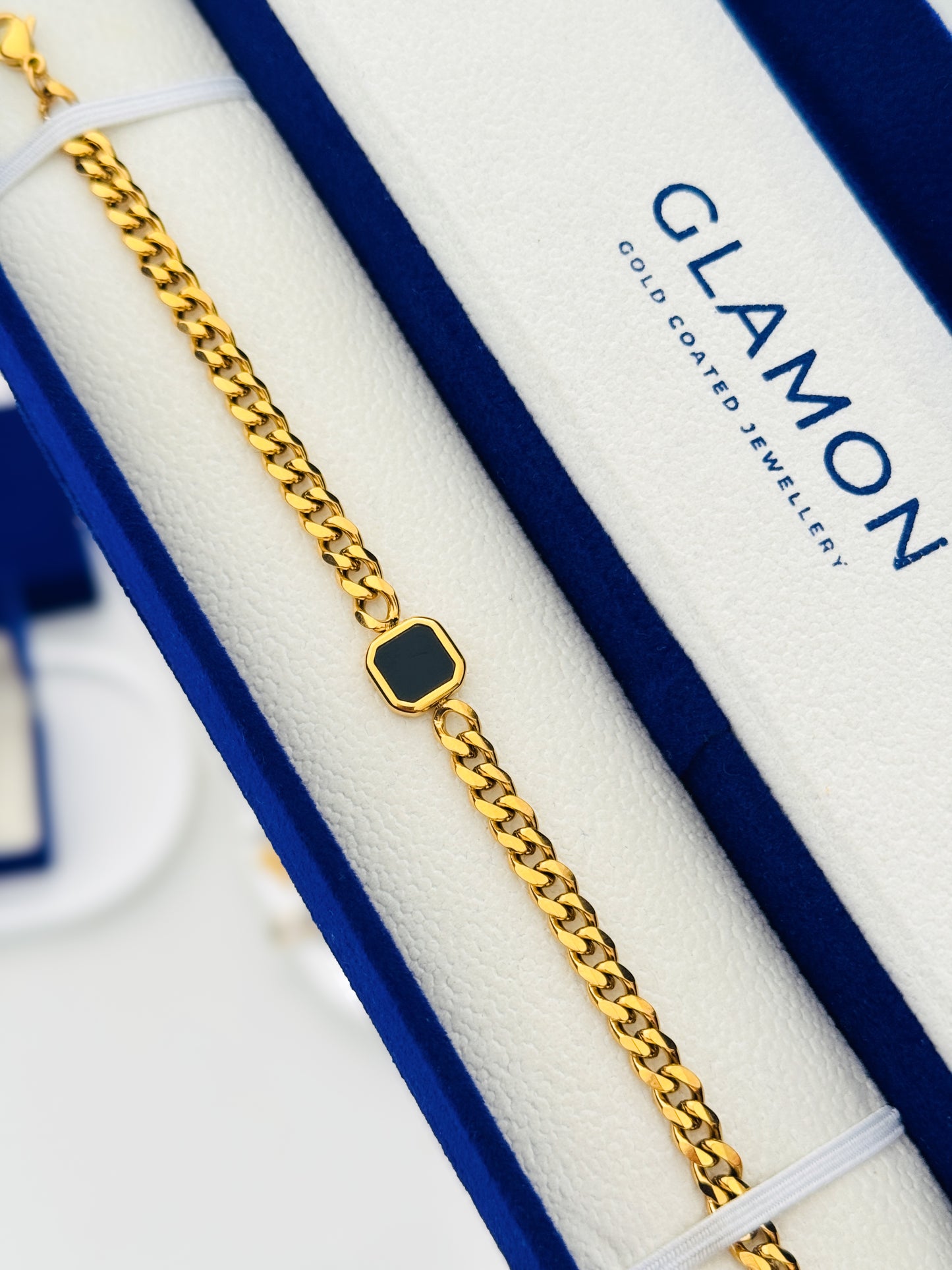 Glamon King’s Cut Bracelet for Men – Gold Coated Stainless Steel Bracelet | Premium Luxury Men’s Jewelry Gift