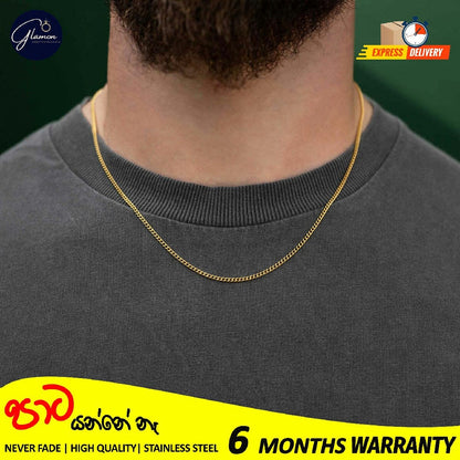 2mm Stainless Steel Cuban Link Chain Necklace for Men and Women High Quality Silver/Gold chain for men necklace