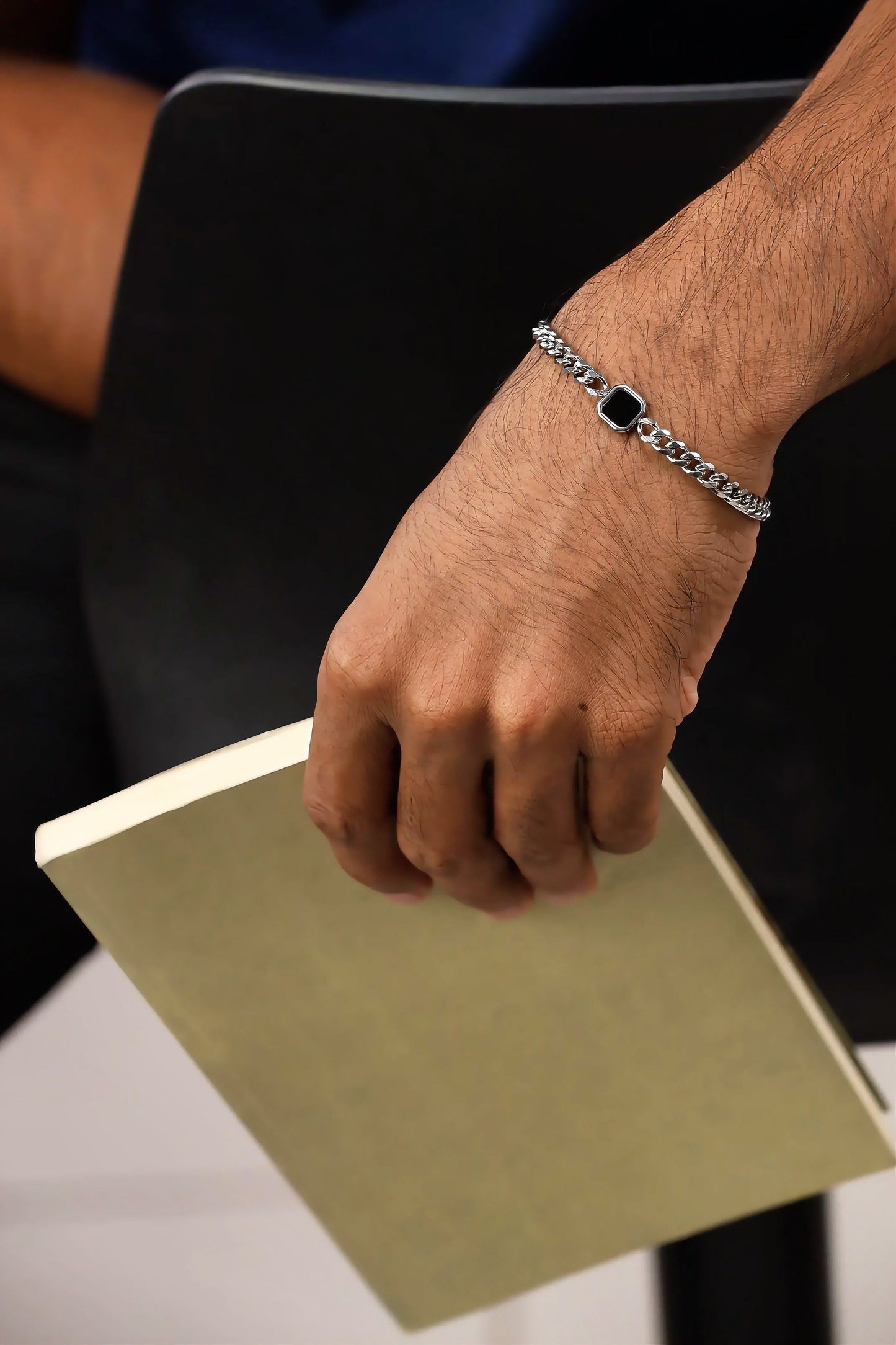 King's Cut Bracelet For Men - SILVER Never Fade High Quality