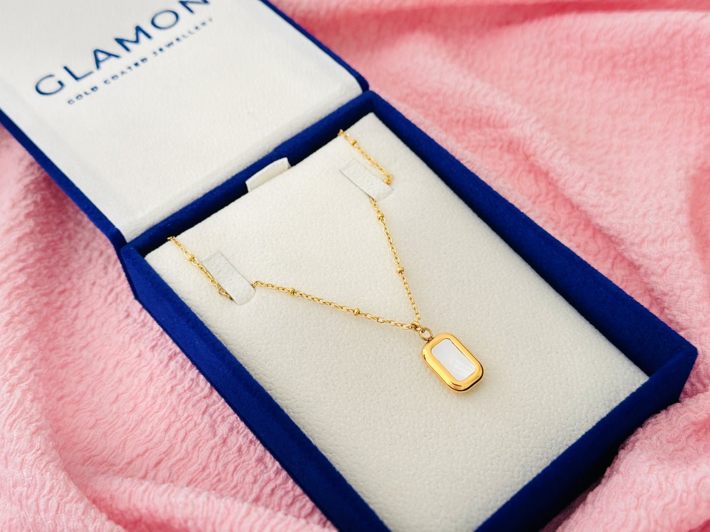 White Shell Necklace For Girls - Gold Coated High Quality Waterproof Pendant Necklace Gift For Her