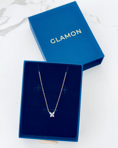 Glamon Belle Wing Necklace – Gold Coated Luxury Butterfly Necklace for Women