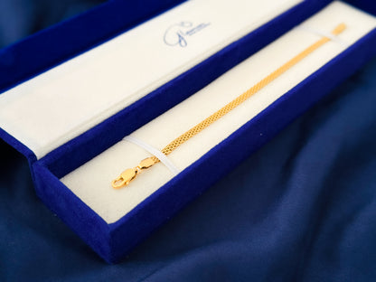 Glamon Astra Mesh Bracelet – Unisex Gold Coated Bracelet