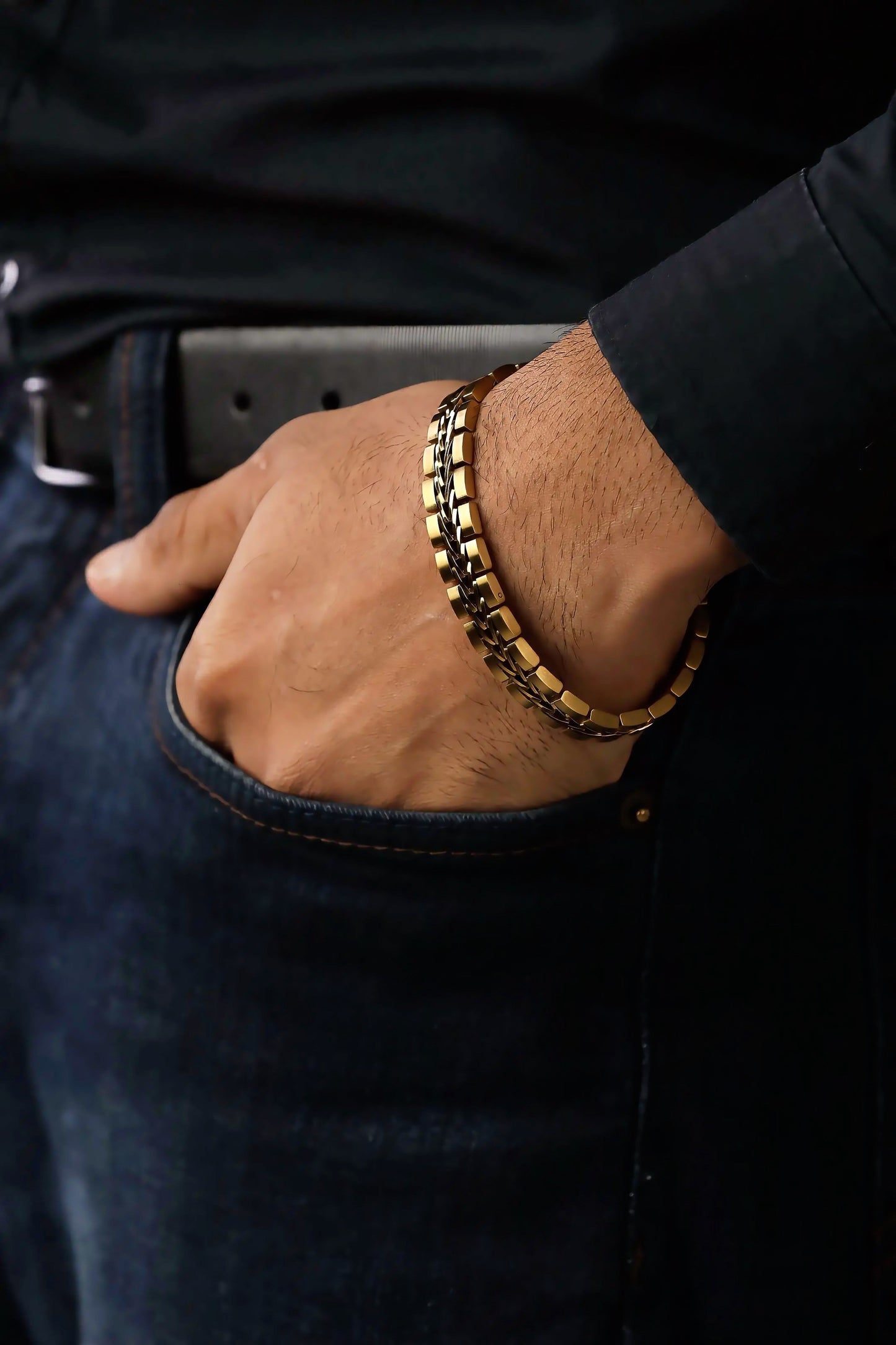 Titan Weave Bracelet - Gold Coated