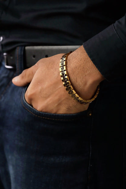 Titan Weave Bracelet - Gold Coated