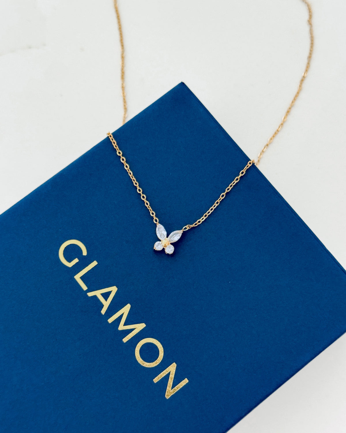Glamon Belle Wing Necklace – Gold Coated Luxury Butterfly Necklace for Women