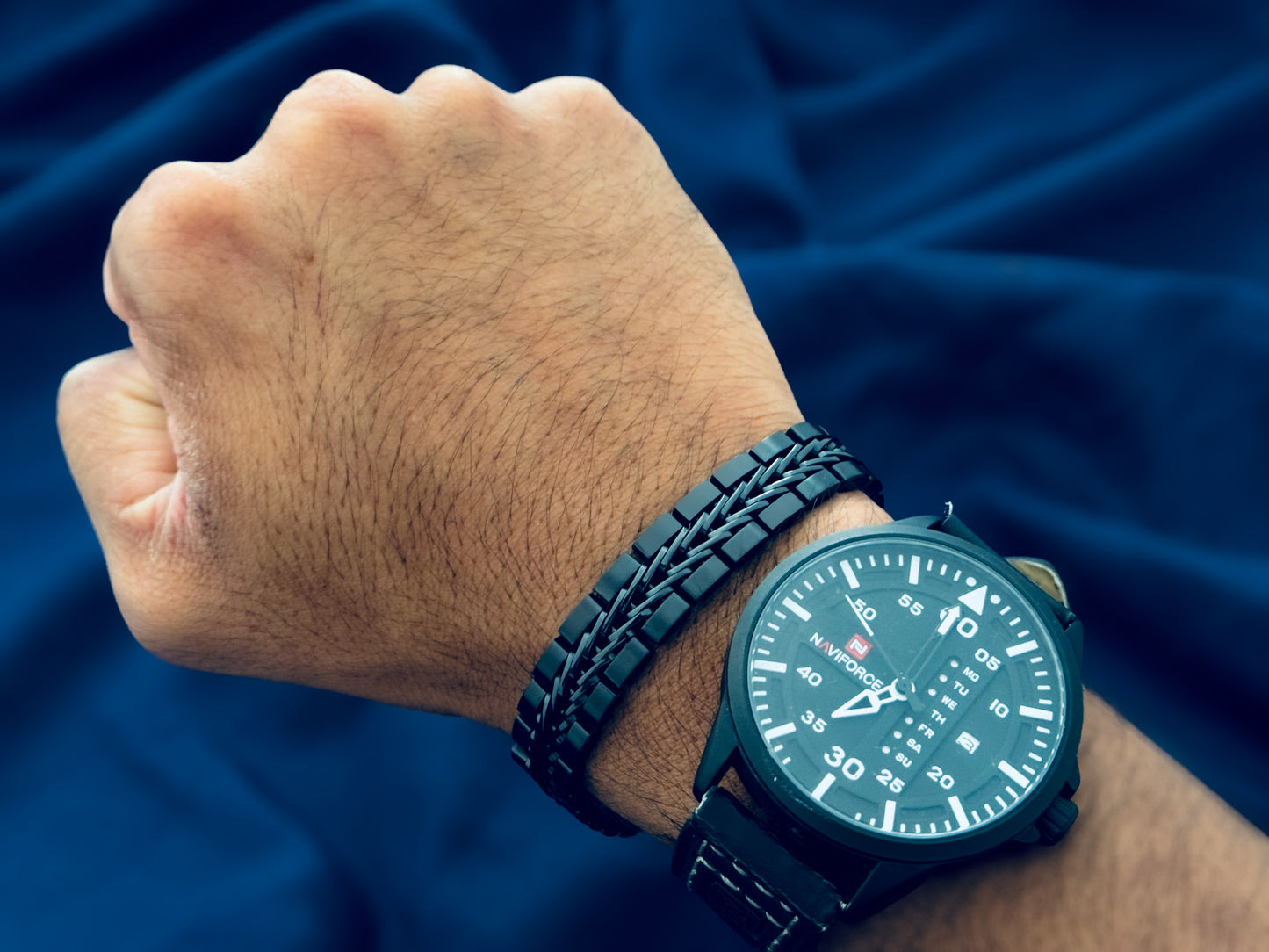 Glamon Titan Weave Bracelet - BLACK